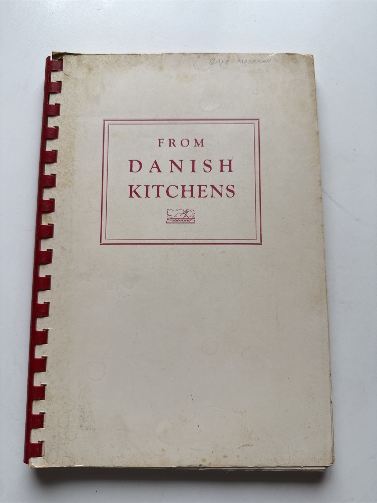 From Danish Kitchens Vintage Spiral Bound Cookbook Recipes