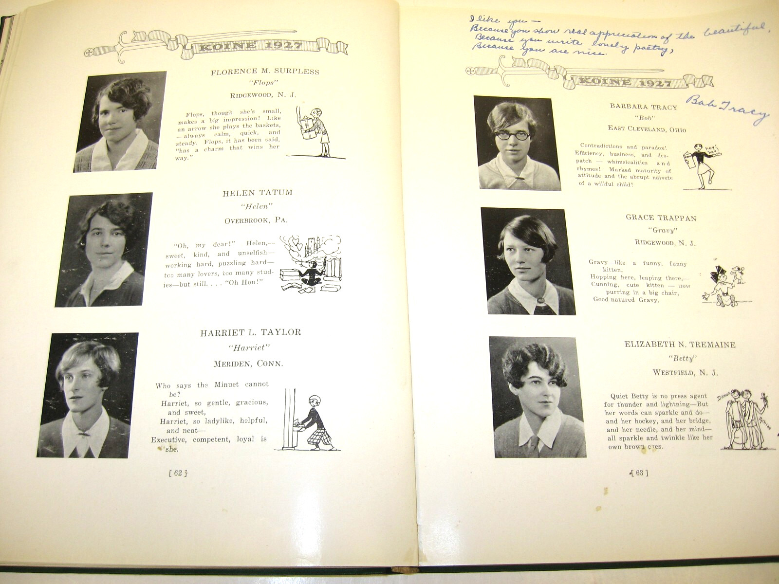 1927 Koine, Connecticut College, New London, Connecticut Yearbook