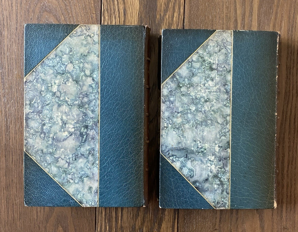 The Wits and Beaux of Society 2 Volumes Wharton c 1870 Quarter Leather