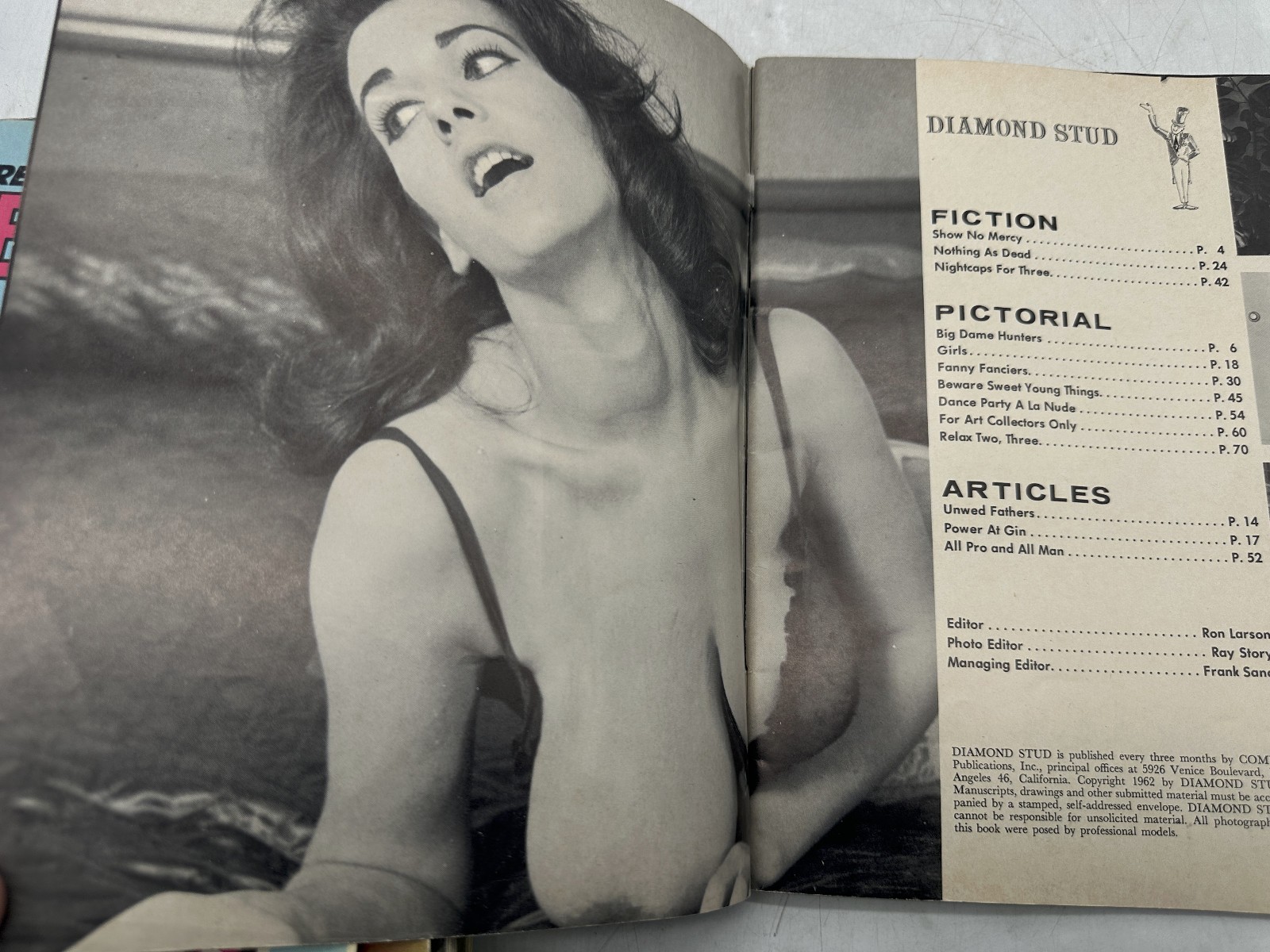 Diamond Stud Volume 1 #1 Comet Publications 1962 VG Men’s Interest Magazine