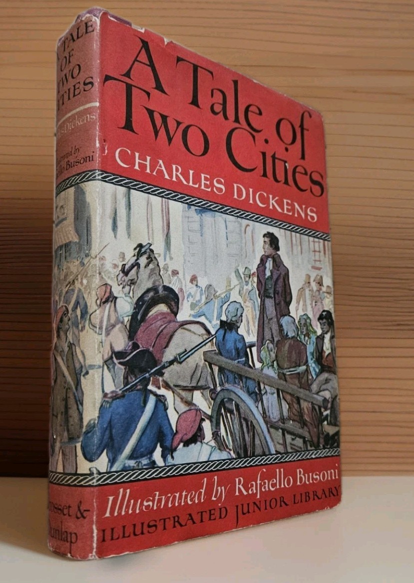 1948. A TALE OF TWO CITIES Charles Dickens Illustrated by Rafaello Busoni VTG HC