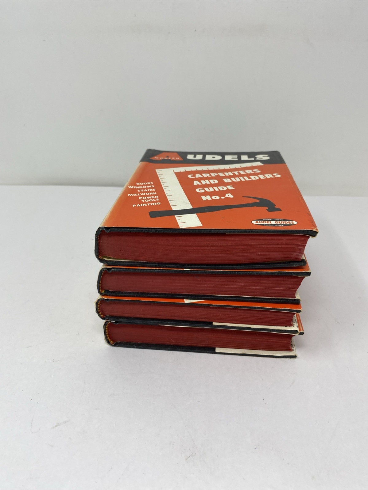 Audels Carpenters & Builders Guide Complete 4?Volume Set 1962 Hardcovers w/ DJs