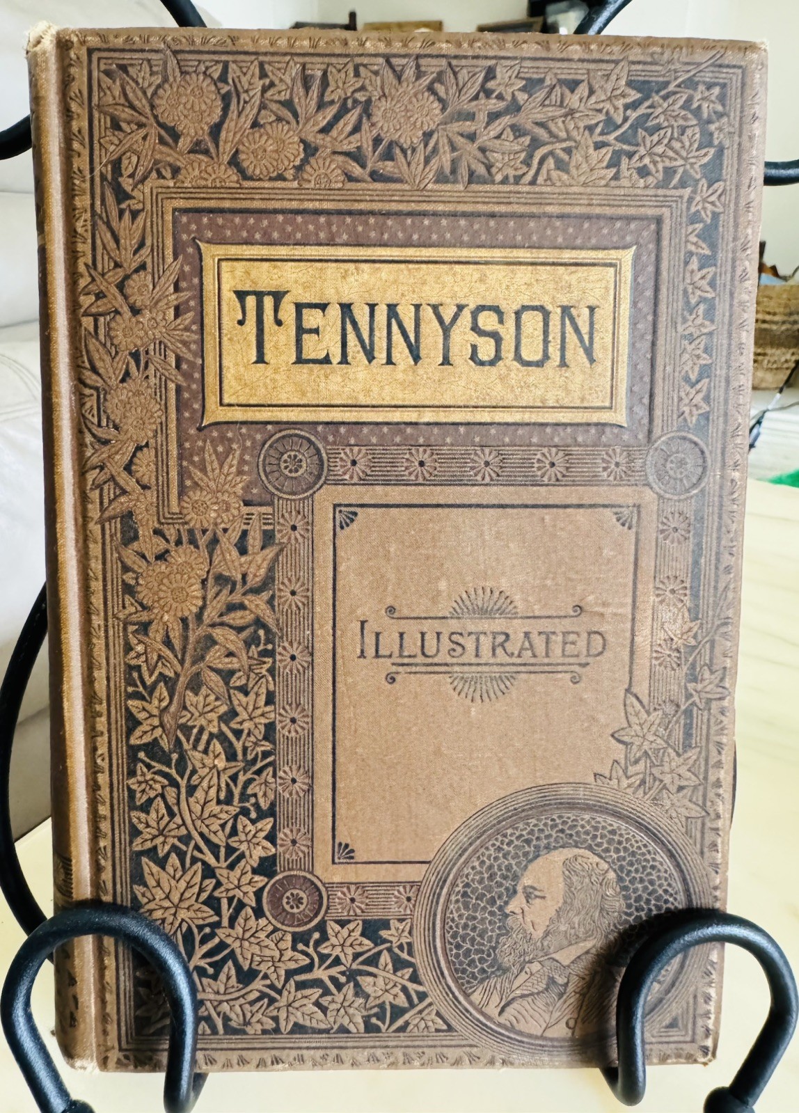 ANTIQUE THE POETICAL WORKS OF ALFRED, LORD TENNYSON POET LAUREATE 1885 FREESHIP
