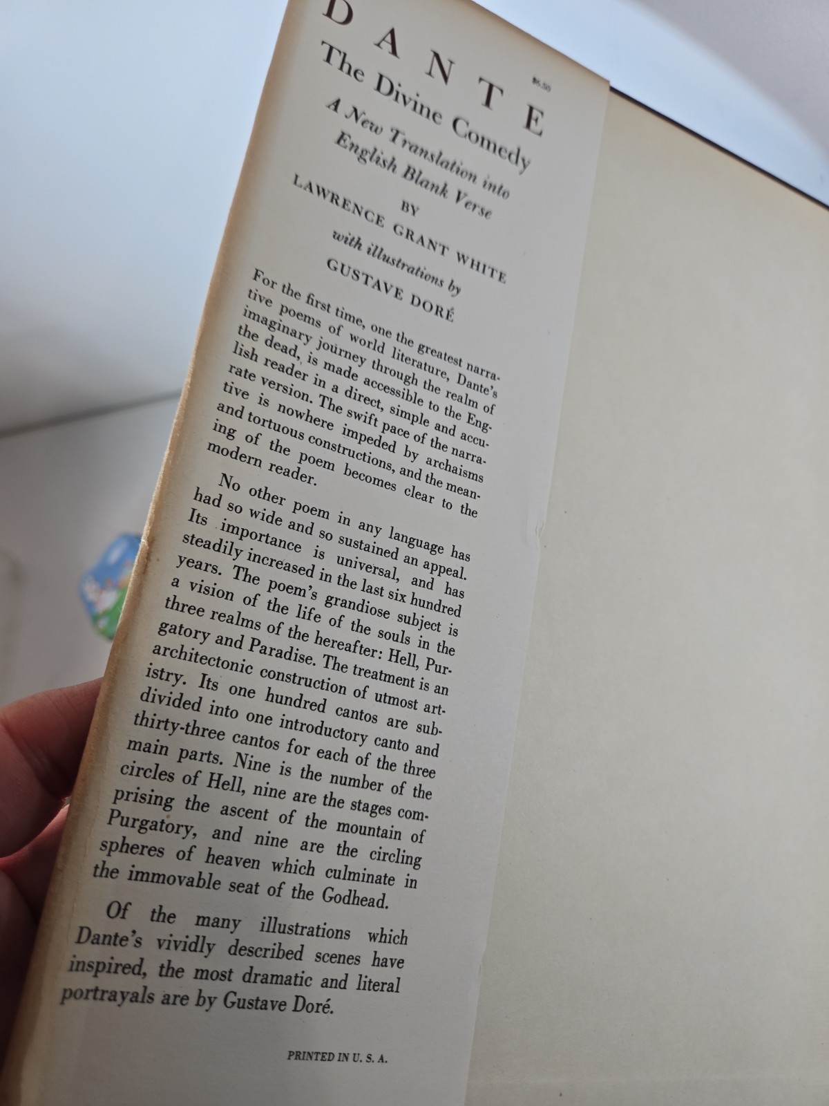 1948 LARGE BOOK THE DIVINE COMEDY BY DANTE ALIGHIERY ILLUSTRATED BY GUSTAVE DORE