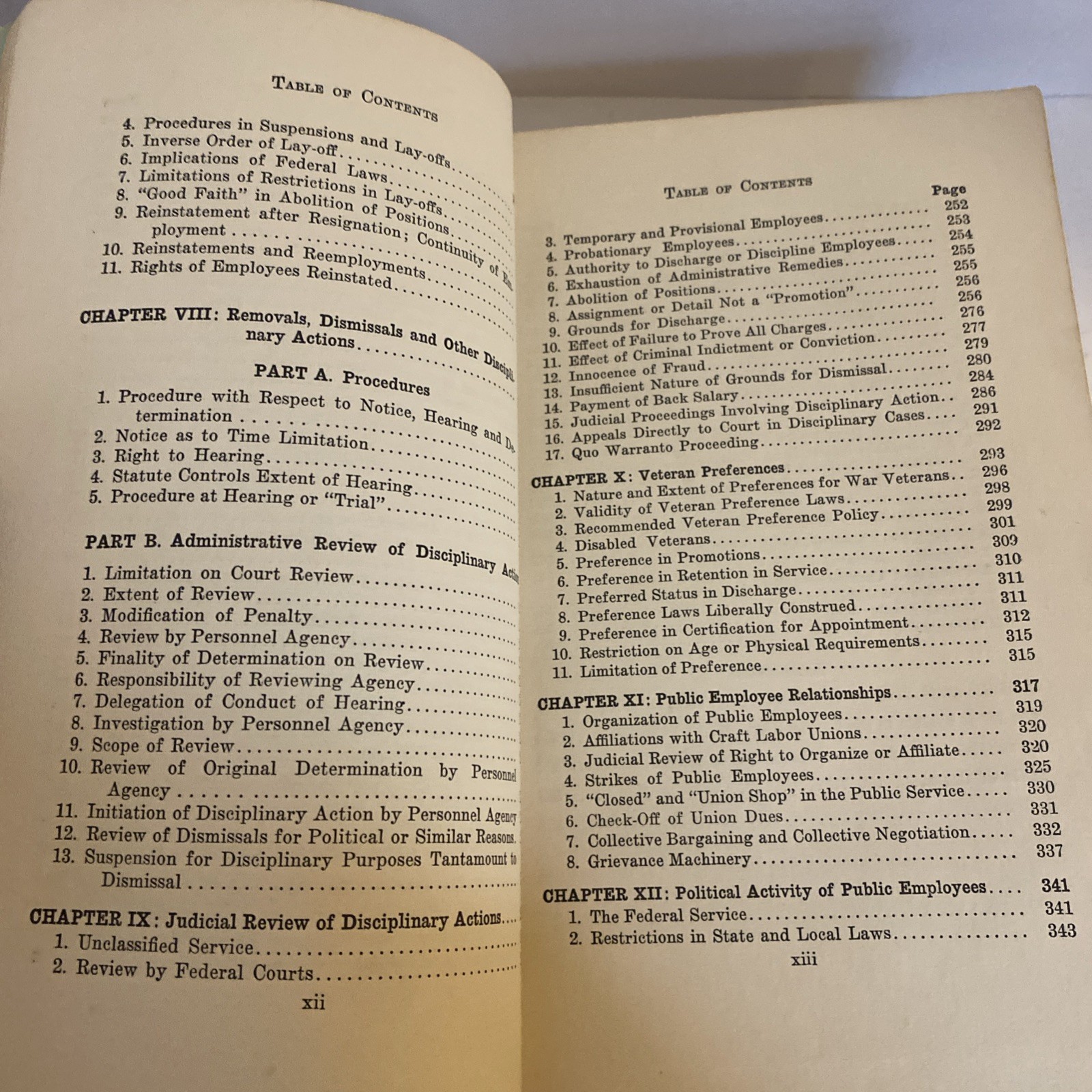 The Law Of Civil Service By H. Eliot Kaplan 1958
