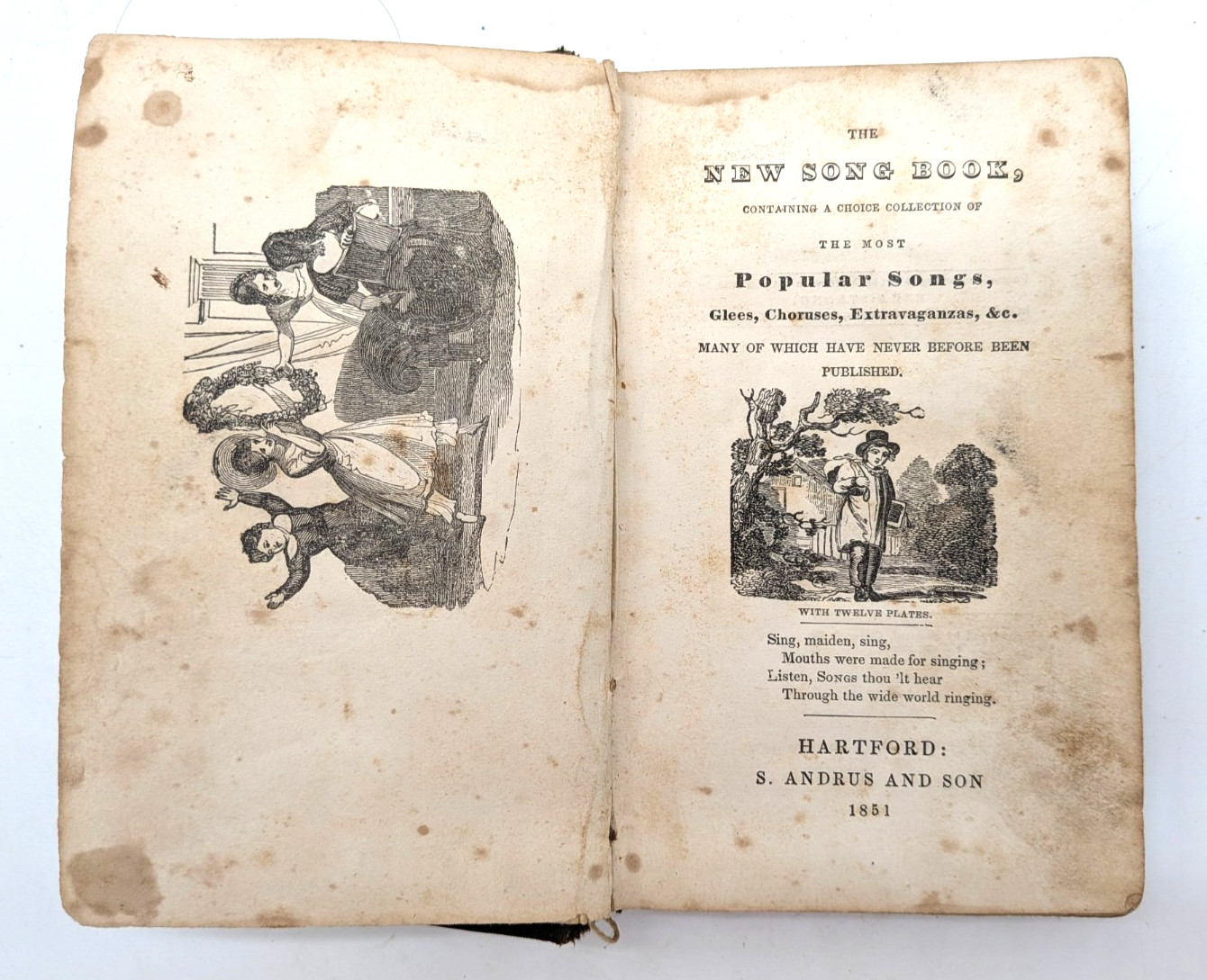 1851, The New Song Book, Choice Collection of Most Popular Songs