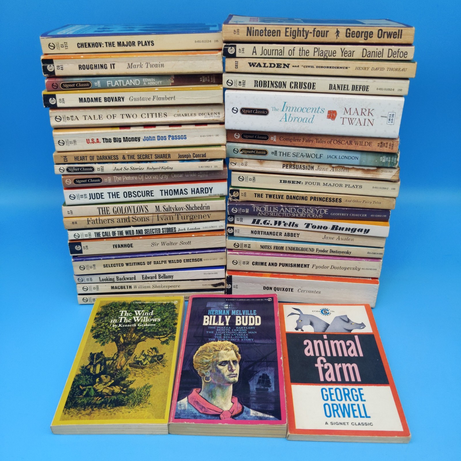 Big Signet Classics Lot 37 Vintage Paperback Shakespeare Orwell Melville + more!