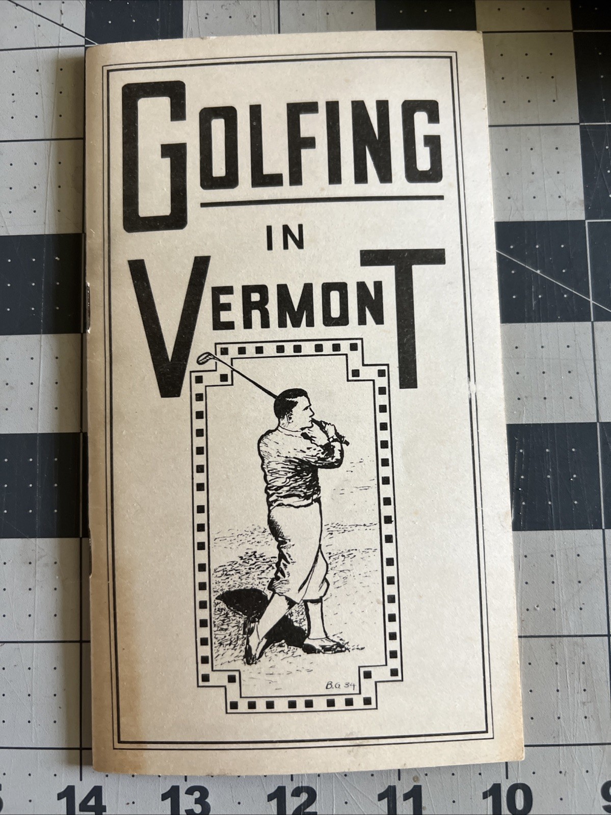 Rare 1934 VINTAGE GOLFING IN VERMONT Tourism Booklet Brochure Ephemera VGC Map