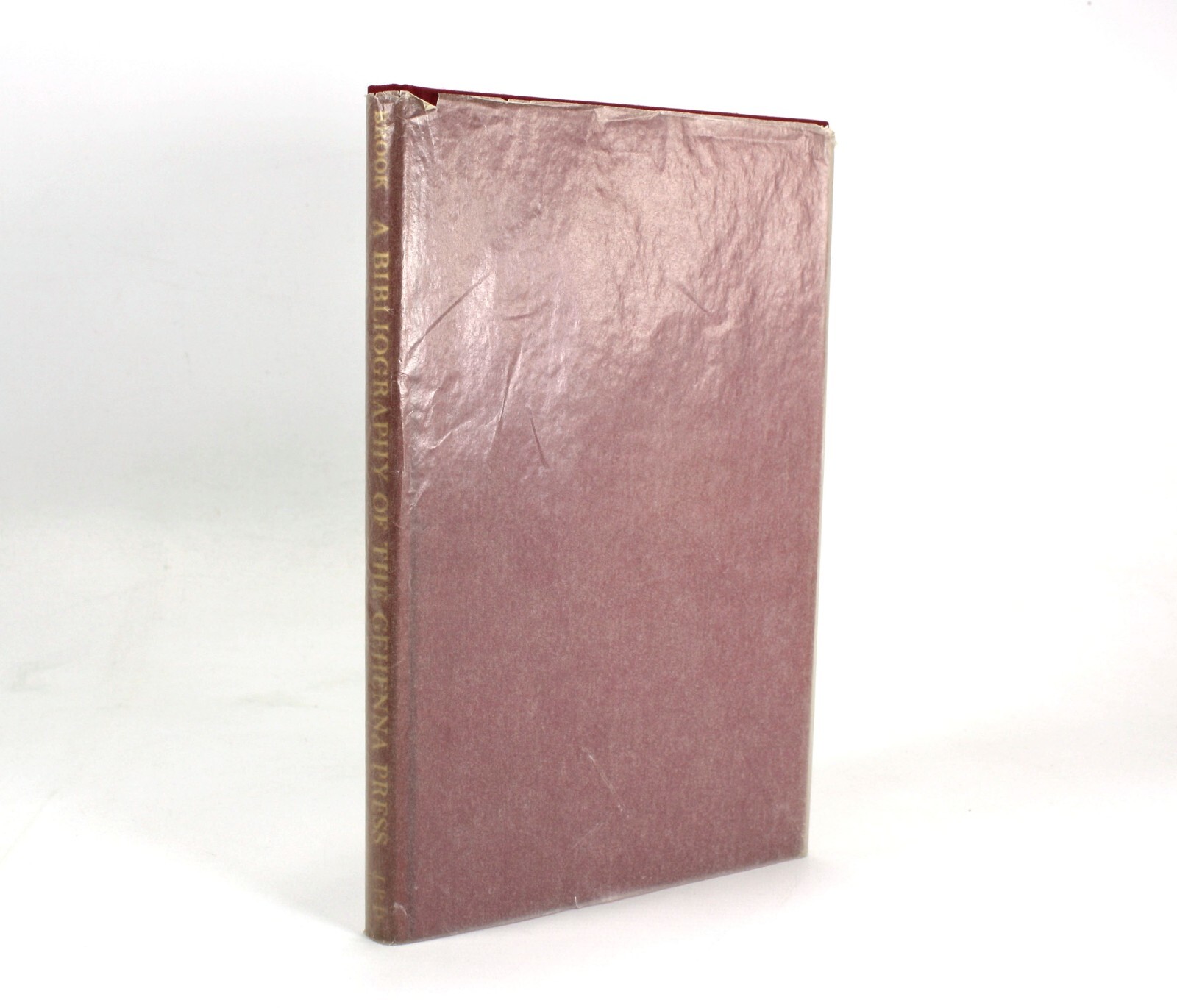 A Bibliography of the Gehenna Press 1942-1975 Stephen Brook 1976 Limited edition