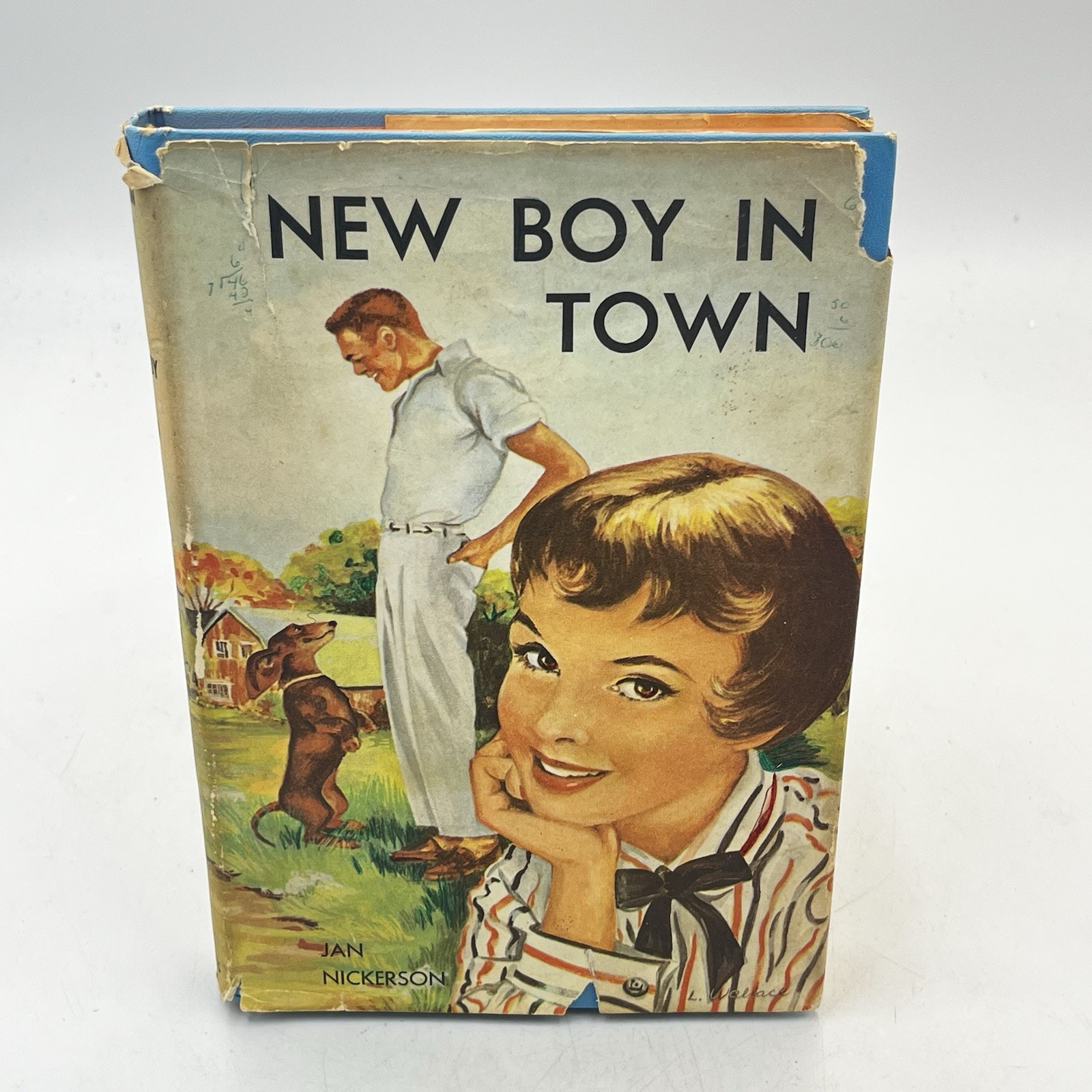 NEW BOY IN TOWN by JAN NICKERSON Funk Wagnalls Hardcover 1960 Book Club