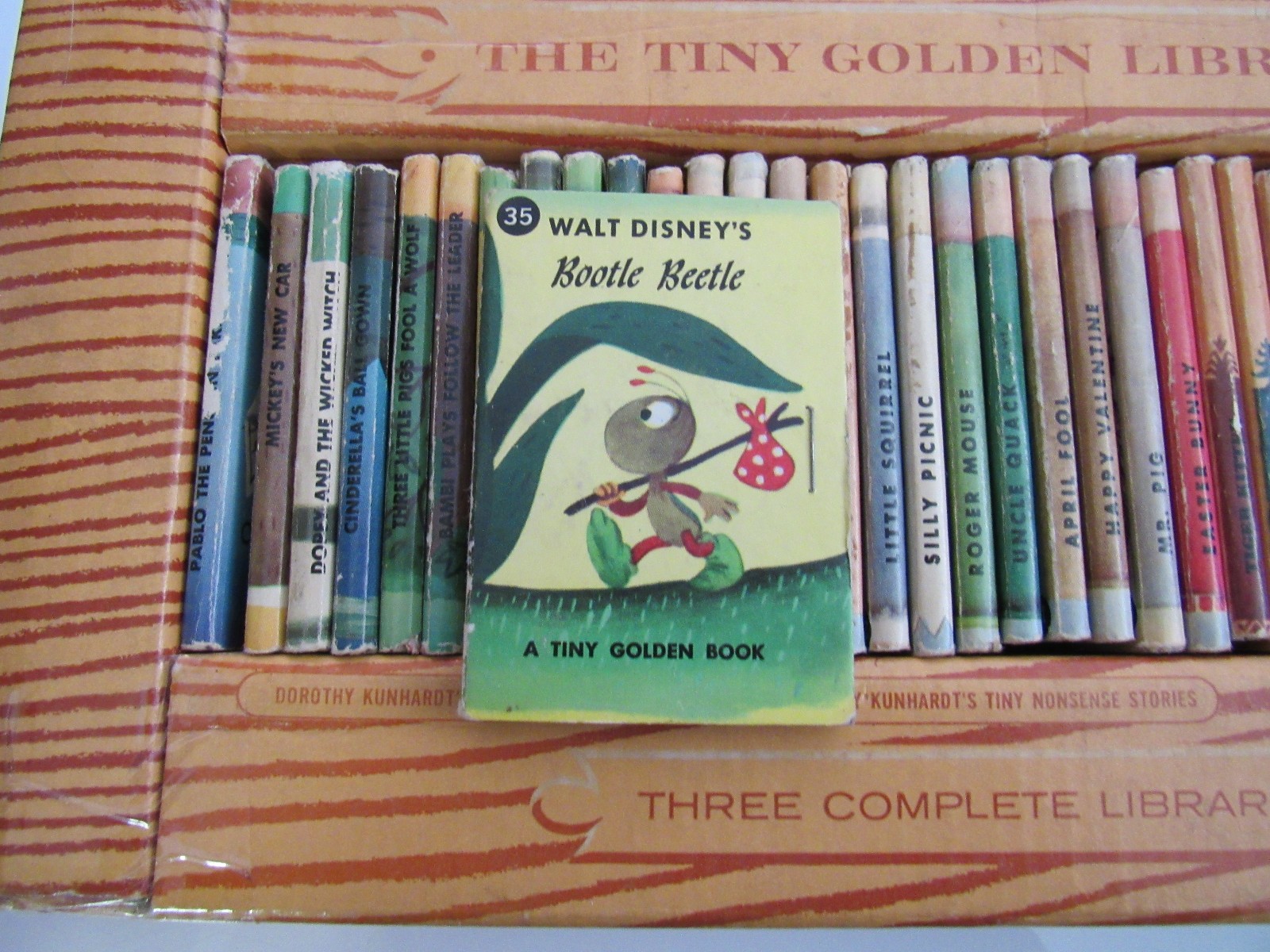 Vintage Tiny Golden Library Complete Box Set (36 miniature books)