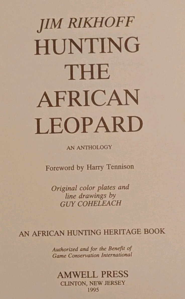 *SIGNED* Hunting the African Leopard (Numbered)