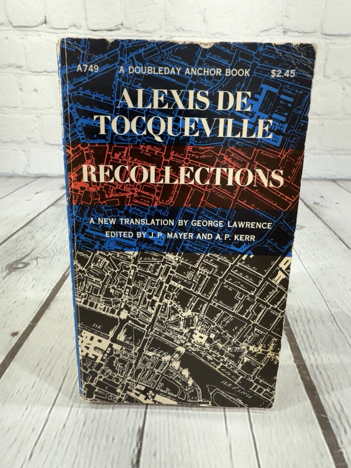 Alexis de Tocqueville Recollections Trade Paperback 1971 New Translation VGC!