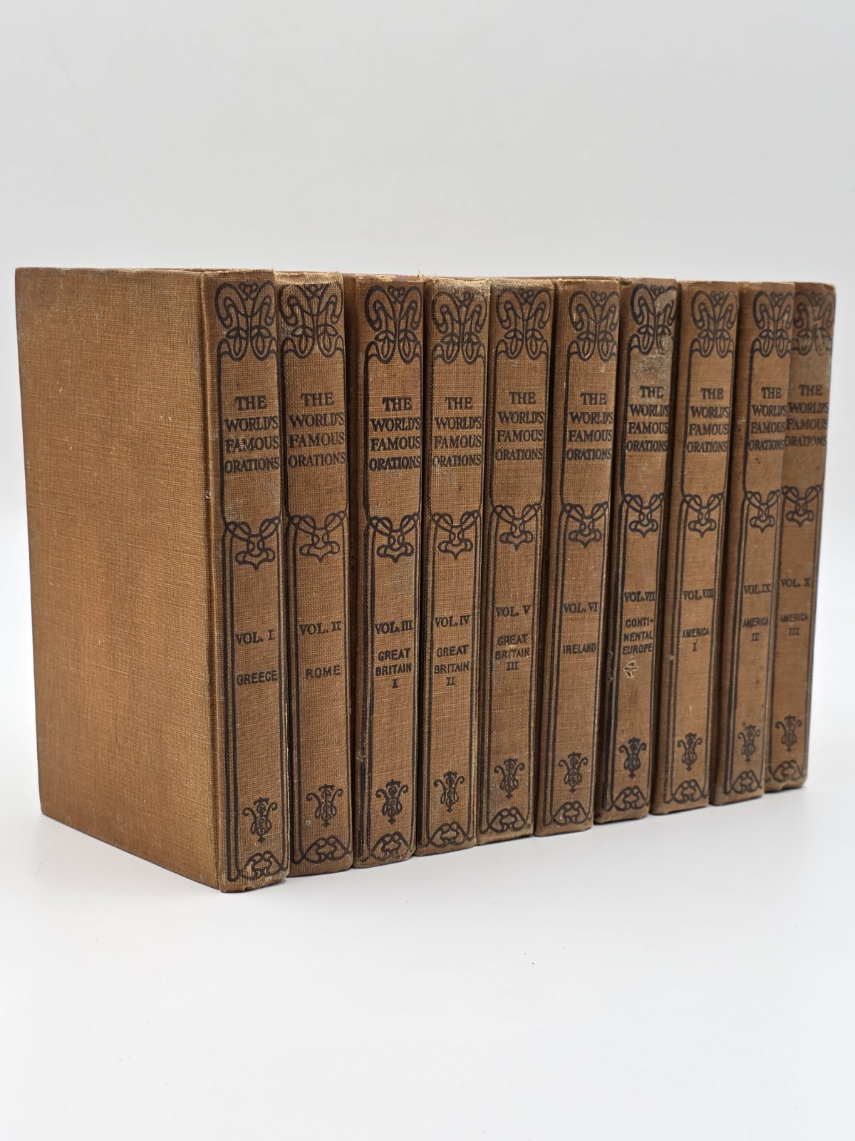 The World’s Famous Orations 1906 Complete Vintage Set Vol. 1-10 by William Bryan