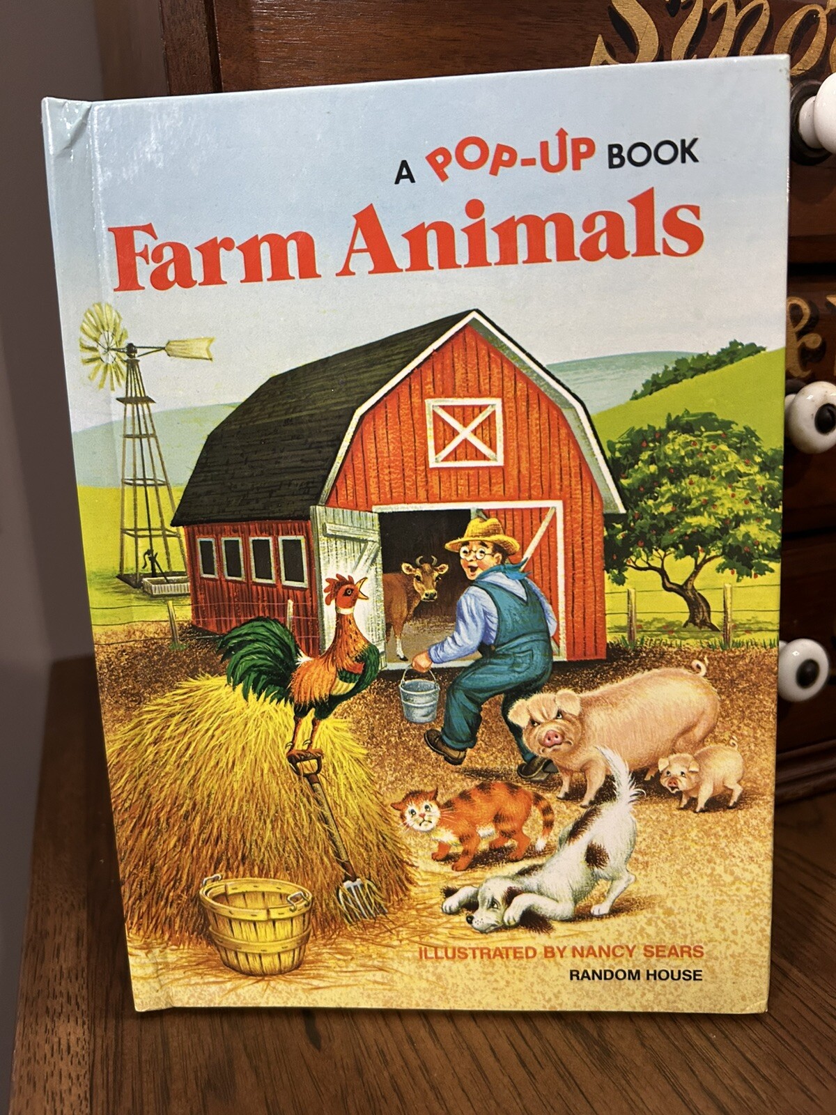Pop-Up Book FARM ANIMALS Random House 1977 Children’s HC NICE Working Condition!