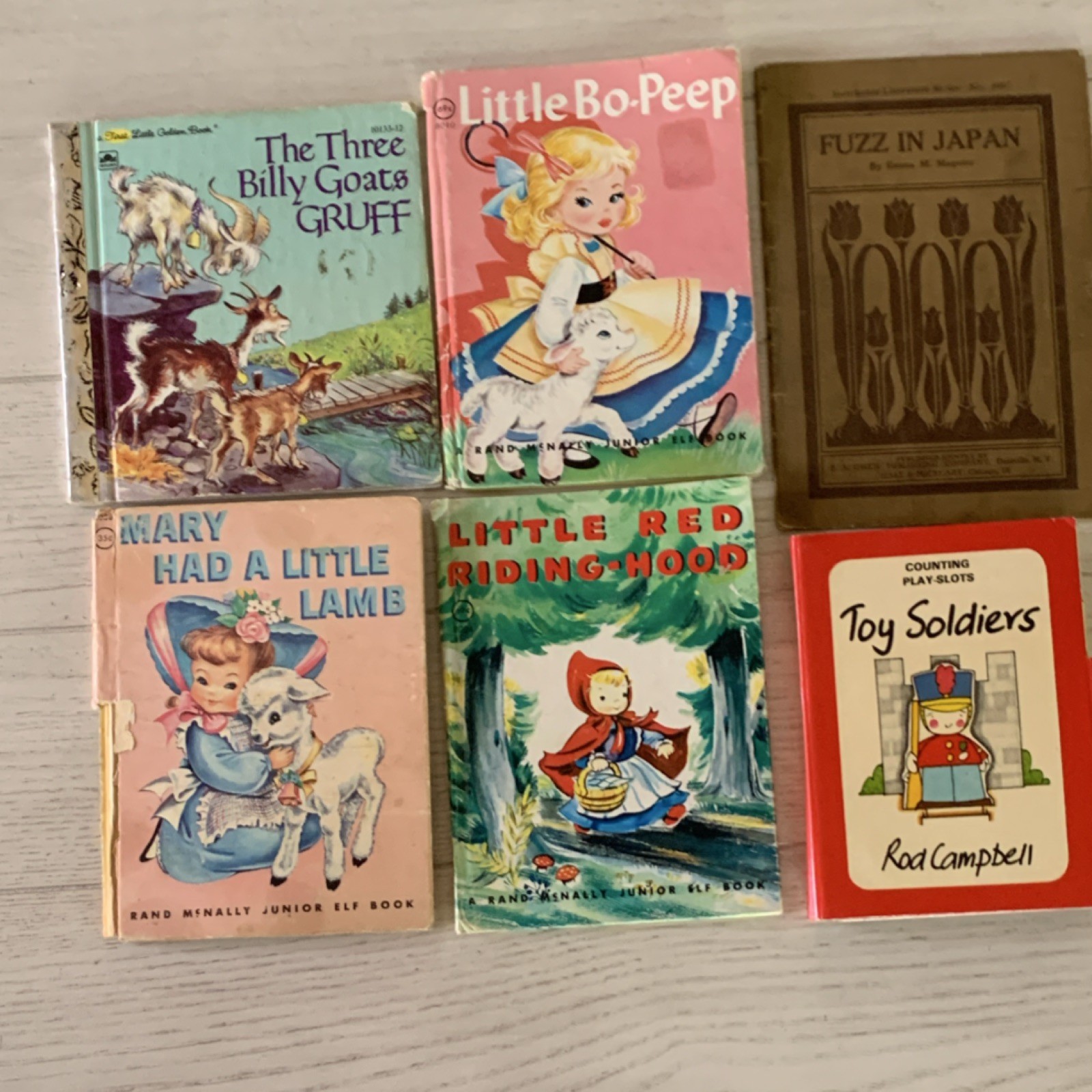 Rand McNally Golden Vintage Children’s Illustrated Nursery Rhymes Hardcover Lot