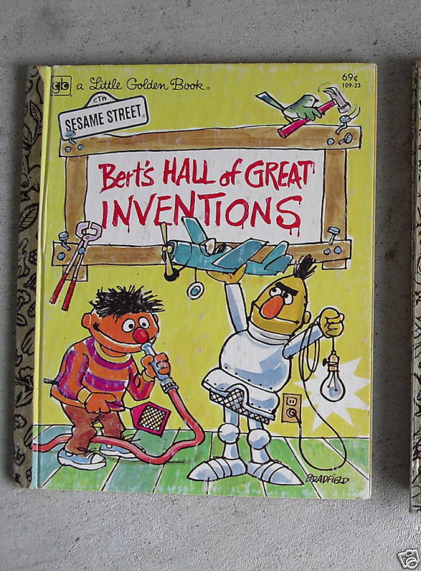 1981 Little Golden Book Bert’s Hall of Great Inventions