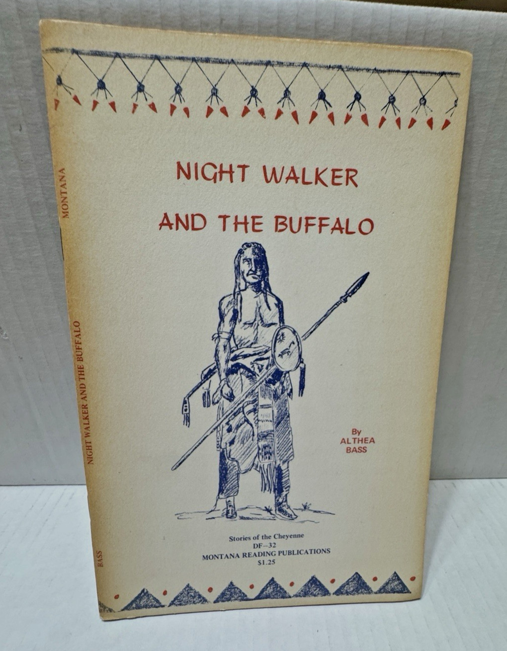 Night Walker and the Buffalo Althea Bass Signed Softcover 1972