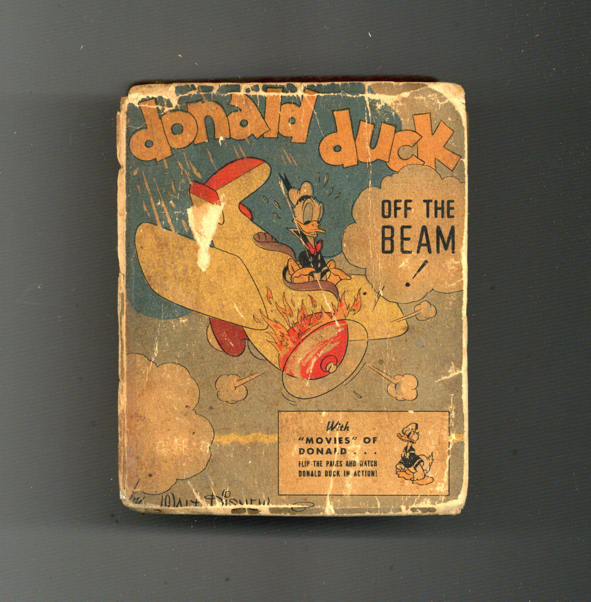 Donald Duck Off the Beam #1438A PR 1943 Low Grade