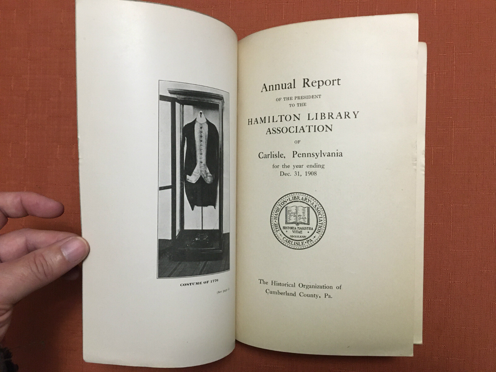 Hamilton Library Association -Carlisle, PA- 3 Annual Reports – 1903, ’08, ’11-12
