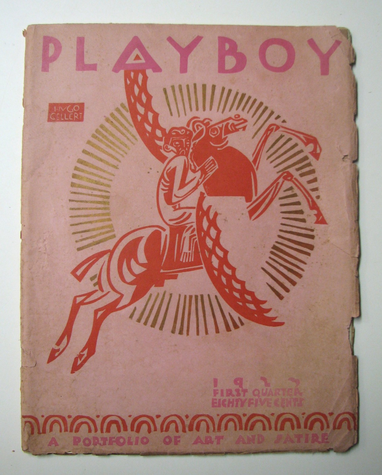 1923 Playboy – Vol. 2 No. 1 portfolio of Art and Satire -publisher: Egmont Arens