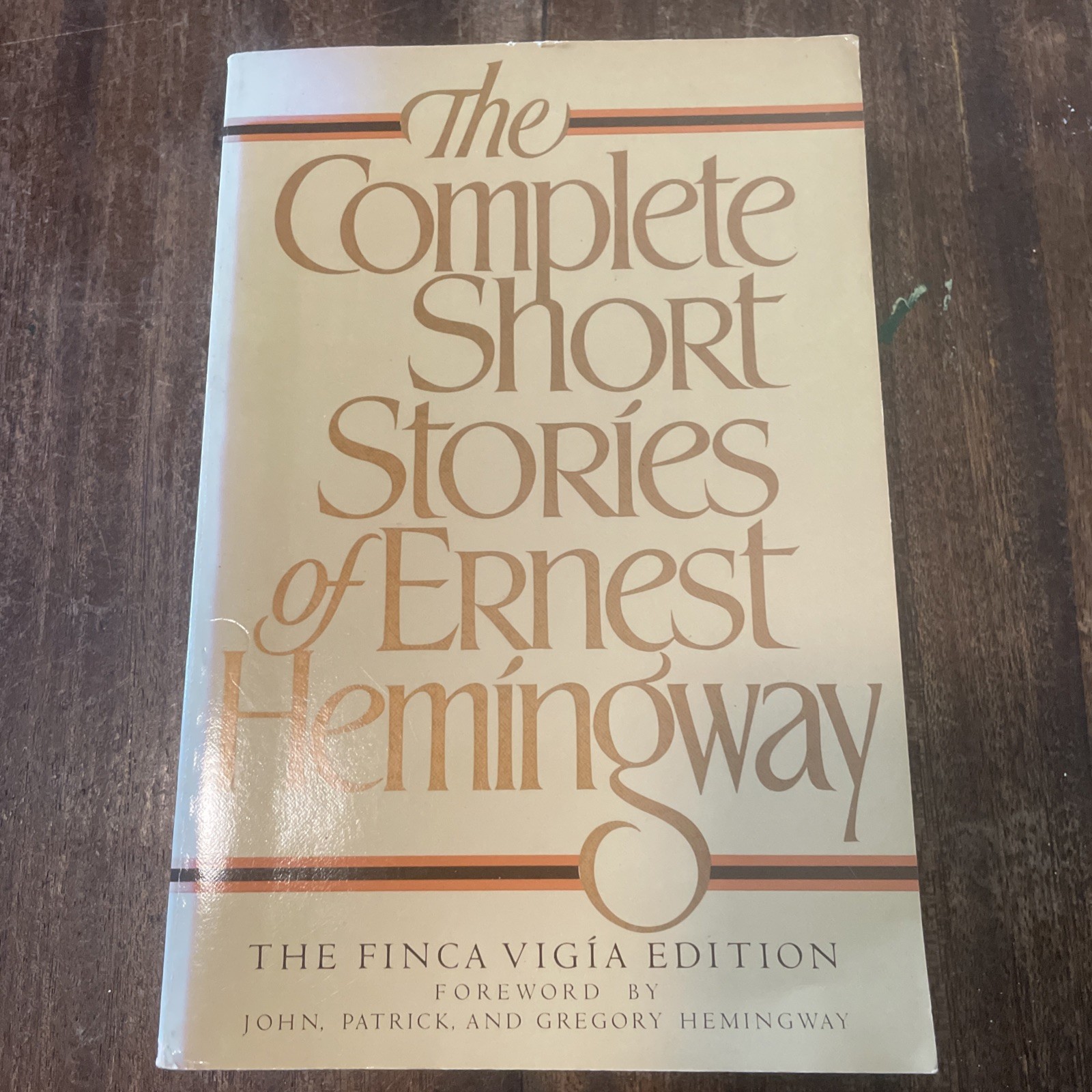 The Complete Short Stories of Ernest Hemingway 1987 Finca Vigia Edition HC