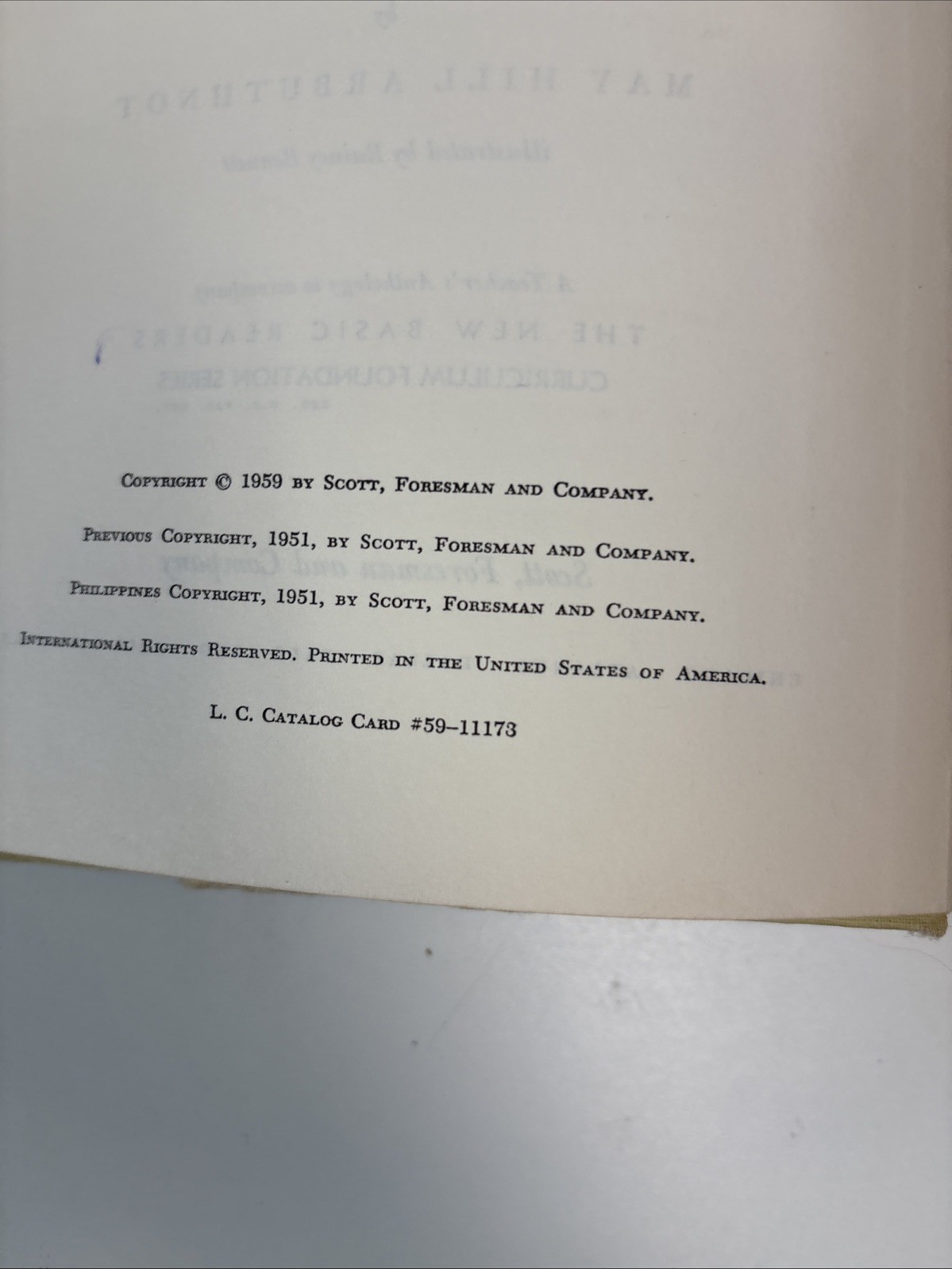 Time for Poetry Revised Edition A Teacher’s Anthology May Hill Arbuthnot 1959