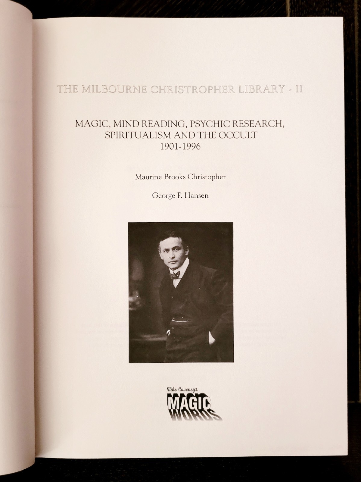 1994 1998 Milbourne Christopher Library Vol 1 & 2 Magic Occult Spiritualism Book