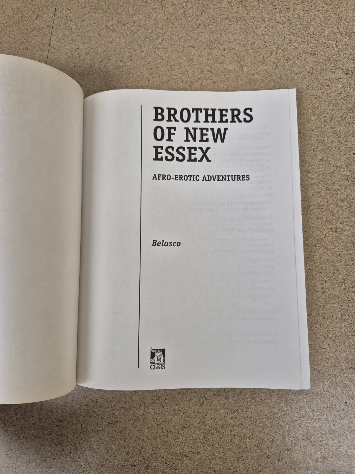 The Brothers Of New Essex Afro Erotic Adventures 1st Edition (2000) by Belasco