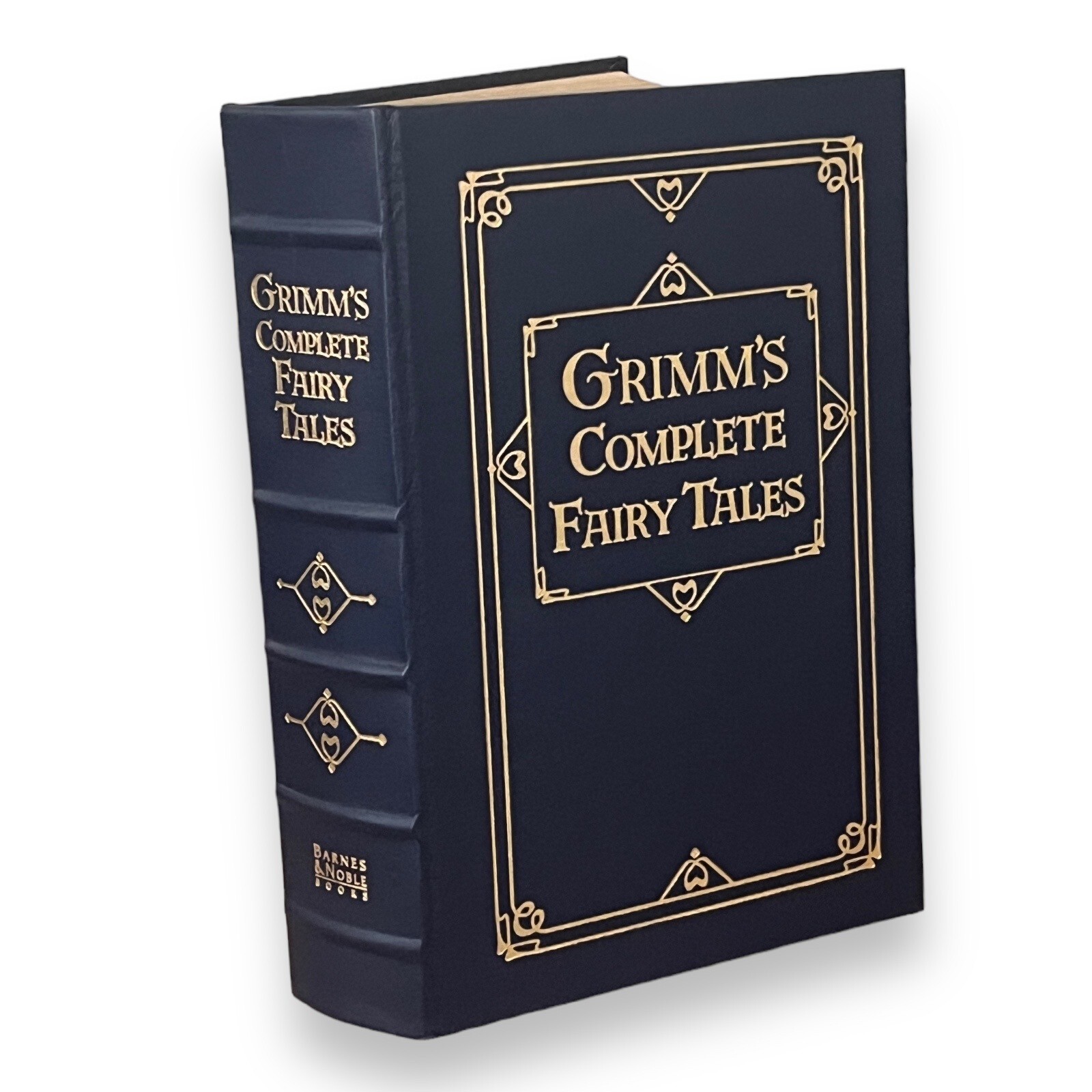 GRIMM’S COMPLETE FAIRY TALES 1993 LEATHER Easton BARNES NOBLE Gold Gilded Pages