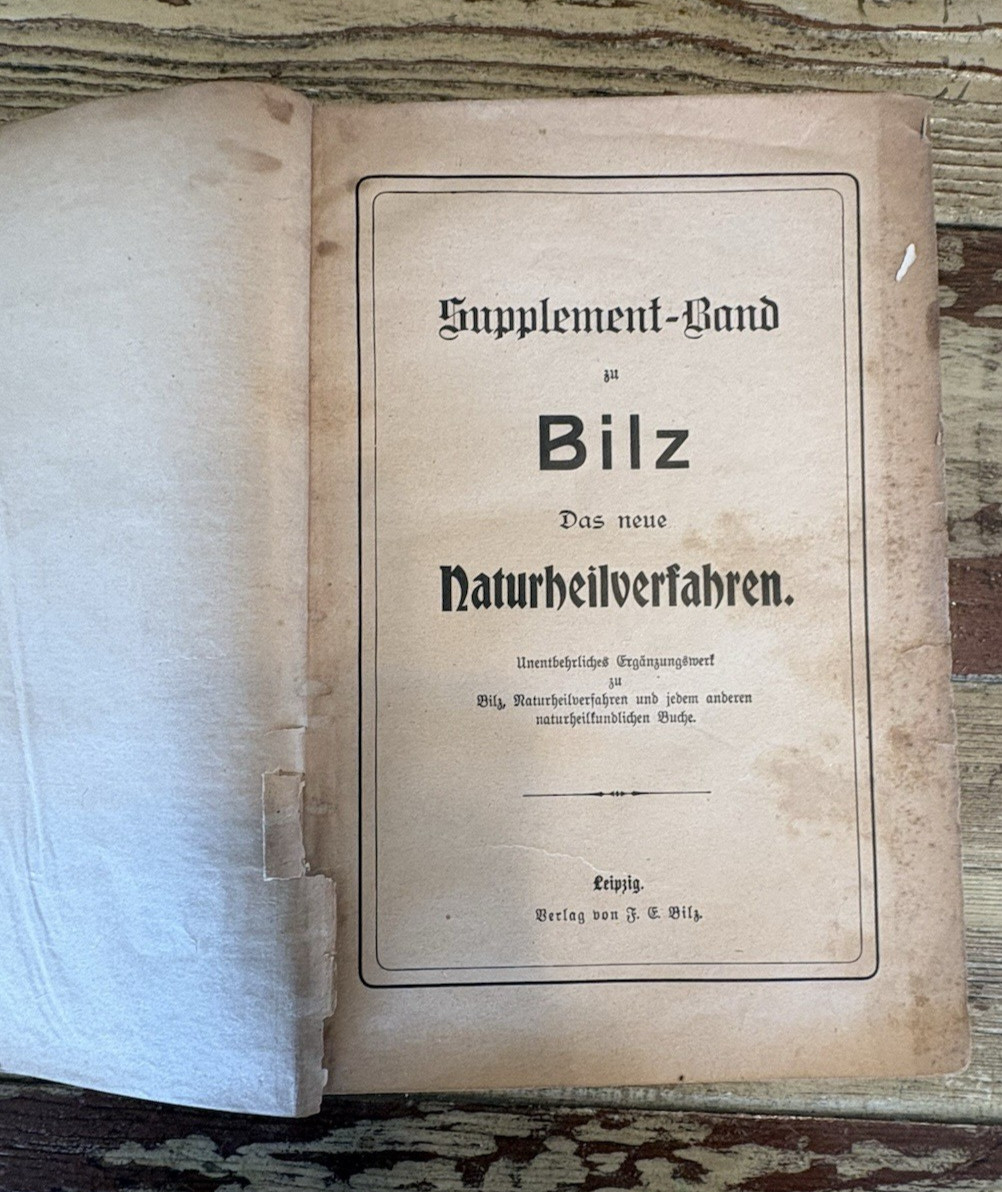 Antique Bilz Supplement-Band Interactive Anatomical Flap Book c1905–1912 Leipzig