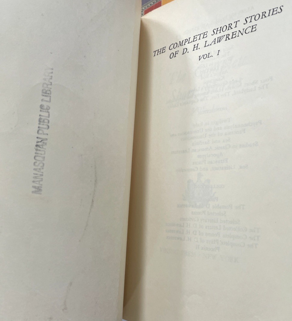 D.H. Lawrence Complete Short Stories Vol. 1-3 Viking Ex-Library VTG Read Descr.