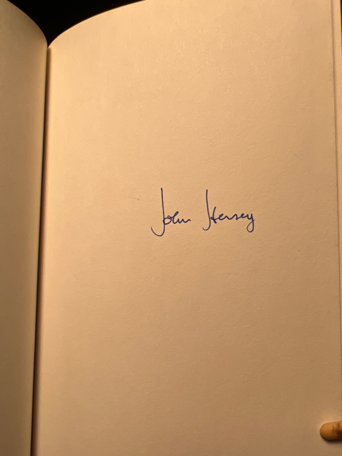 HTF Signed Fine Leather Decorated John Hersey “Blues” Fishing 1st Edition Gift !