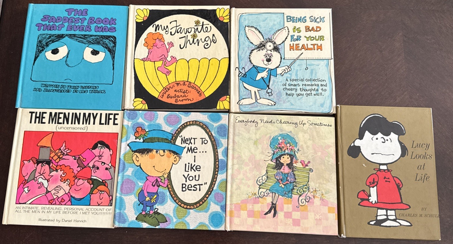 6 Sunbeam Library American Greetings Vintage Gift Mini Miniature Books + 1 Book
