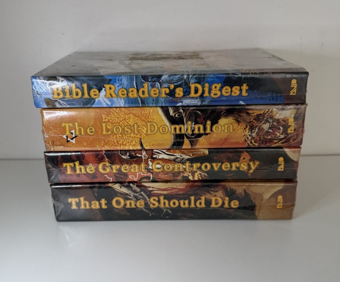 RARE 1980s Ellen G White SEALED Christian Books Lost Dominion Great Controversy