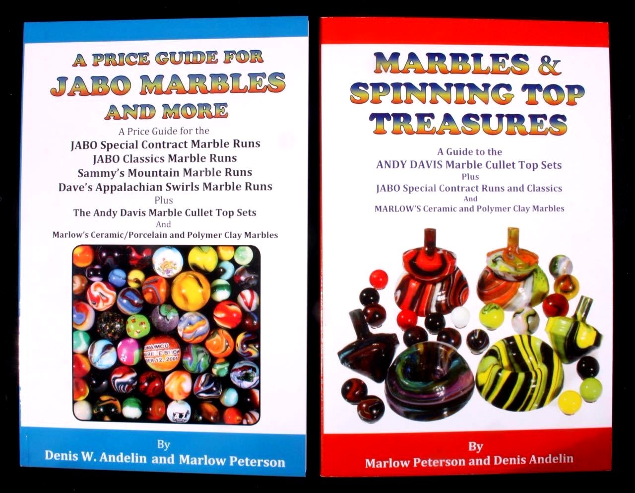 2 BOOK SET „A PRICE GUIDE FOR JABO MARBLES“ & „MARBLES & SPINNING TOP TREASURES