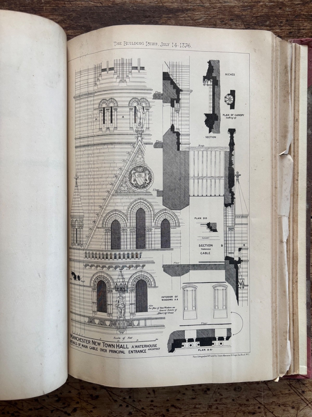BUILDING NEWS ARCHITECTURAL PLATES 1876 – 1877/OS HB/233 Plates & Pull-out Plans