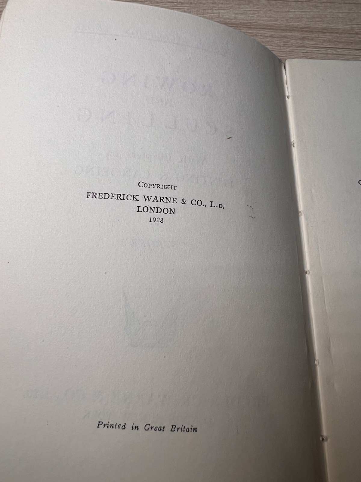 1928 Rowing & Sculling Frederick Warne Recreation Book Punting Canoeing Rare