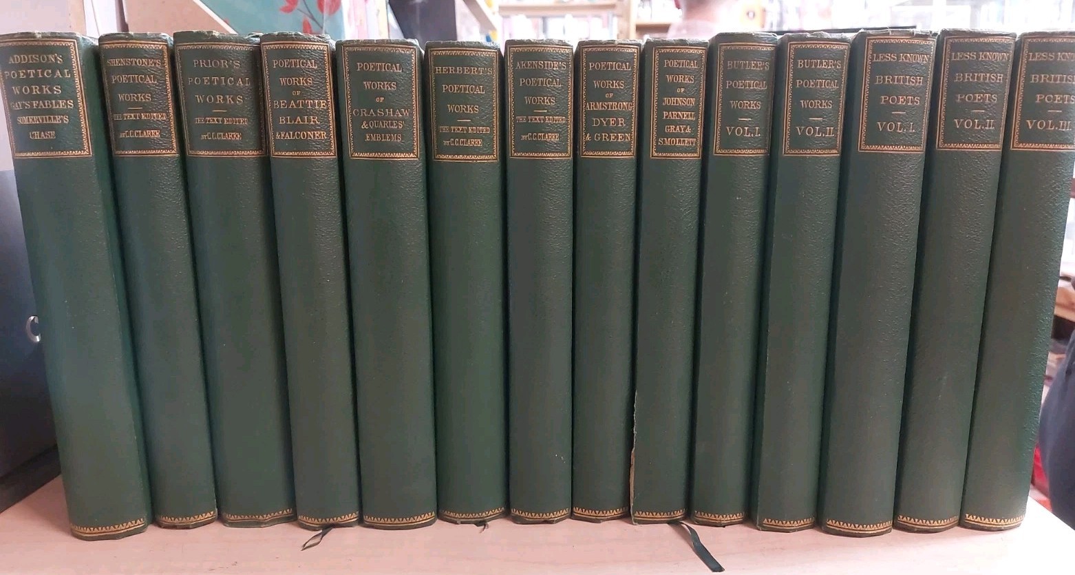 James Nichol Publishing Poetical Works 14 Volumes 1800s