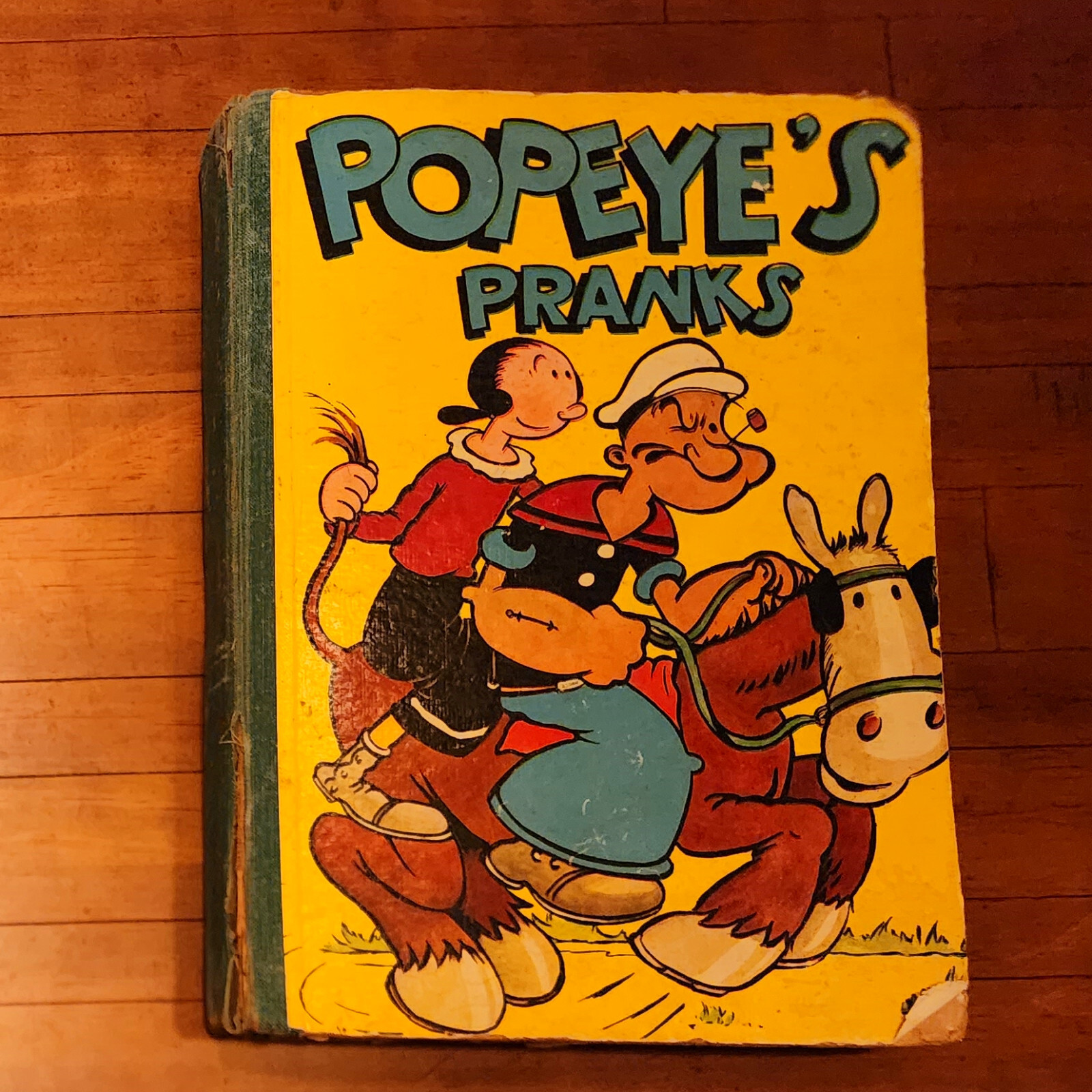 1938 Vintage Popeye’s Pranks Children’s Book Birn Brothers. Ltd. 156 Pages.