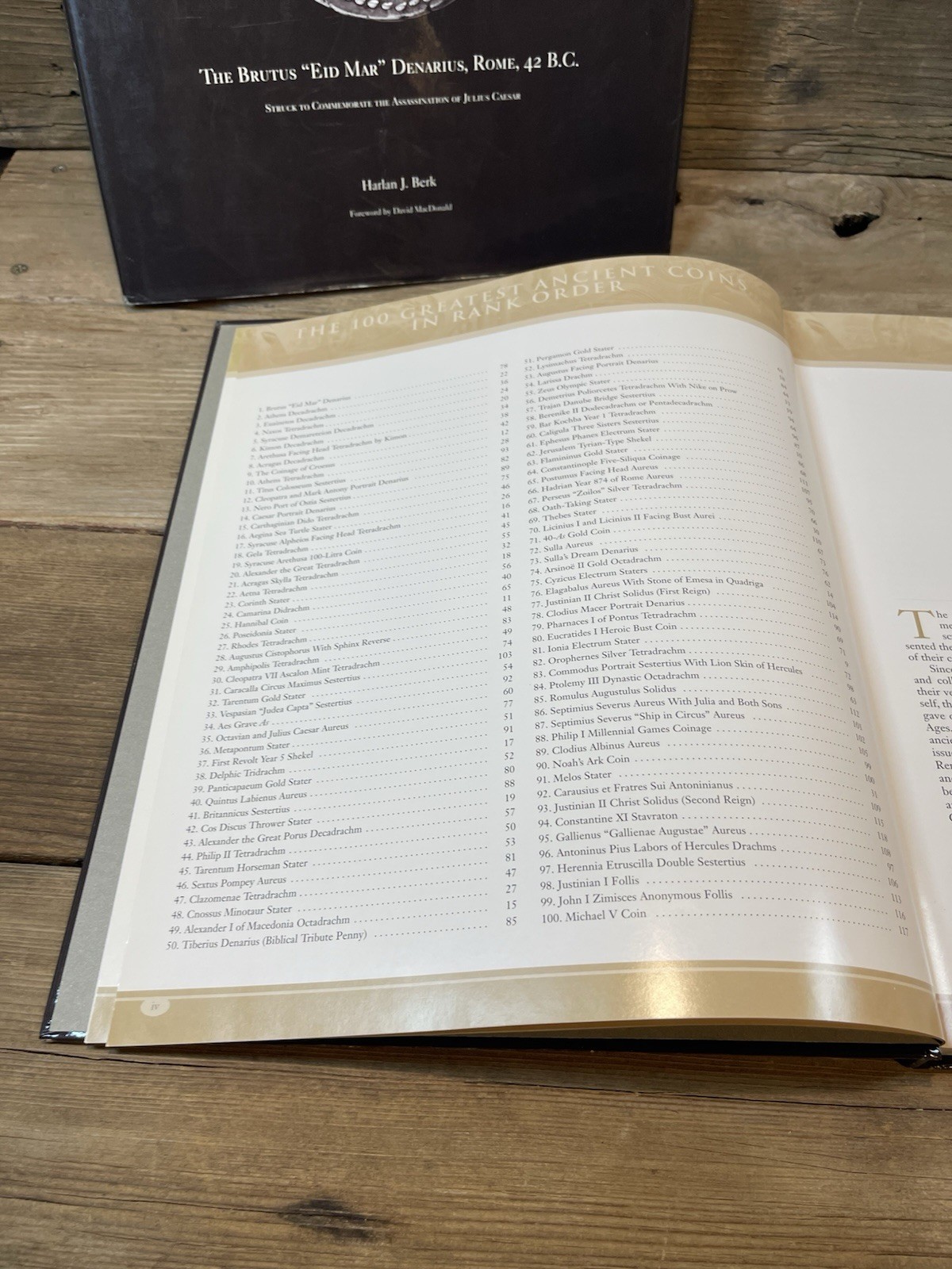 100 Greatest Ancient Coins by Harlan Berk 2008