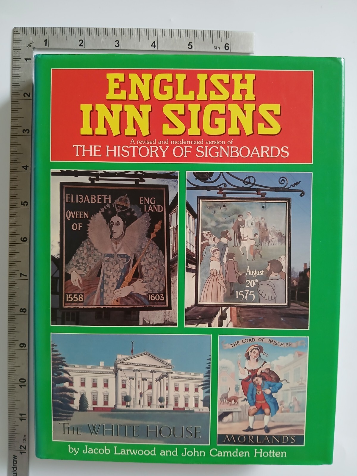 English Inn Signs Jacob Larwood John Camden Hotten 1985 Arco Publishing 1st