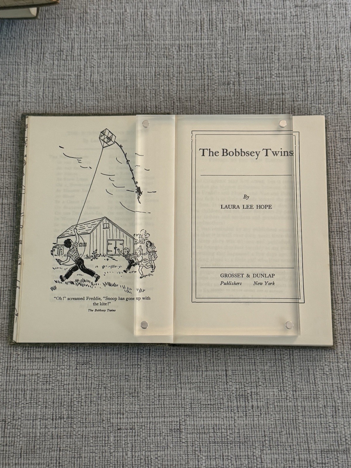 Vintage Bobbsey Twins Hardcover Book Lot of 4 Grosset Dunlap Laura Lee Hope