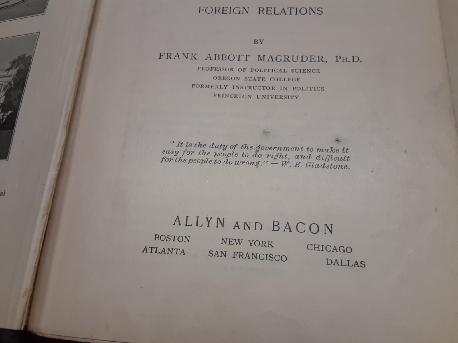 American Government Problems of Democracy 1931