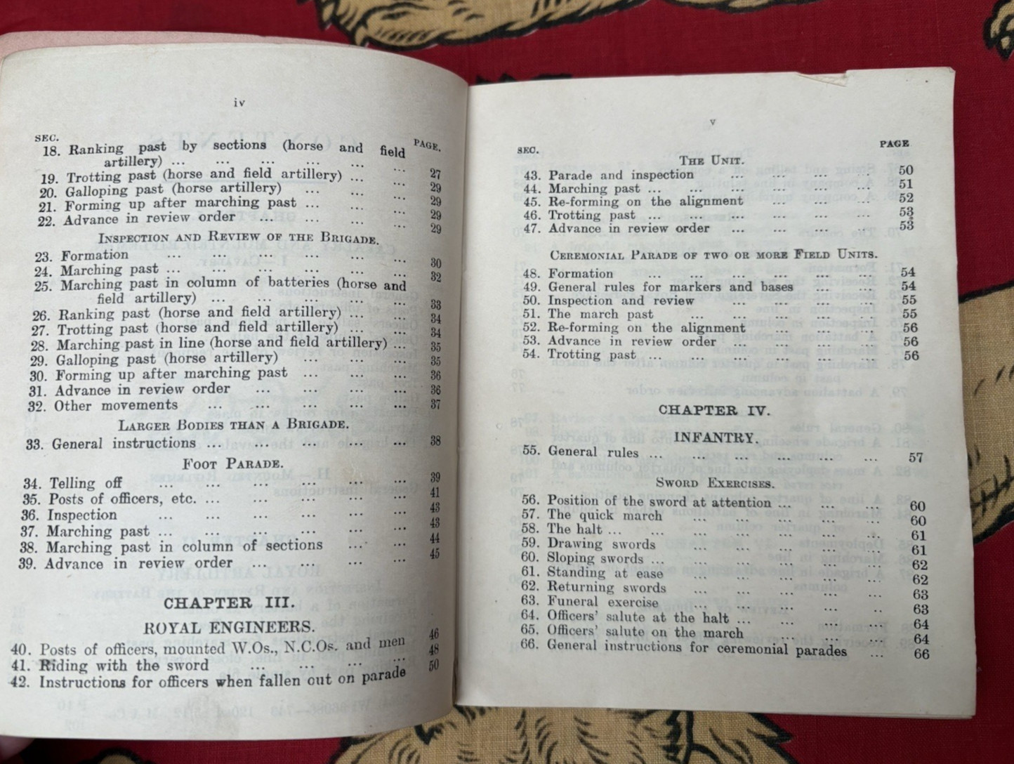 Ceremonial Army Regiment Instructions 1912 HMSO, 3rd Highland Greenock Howitzers