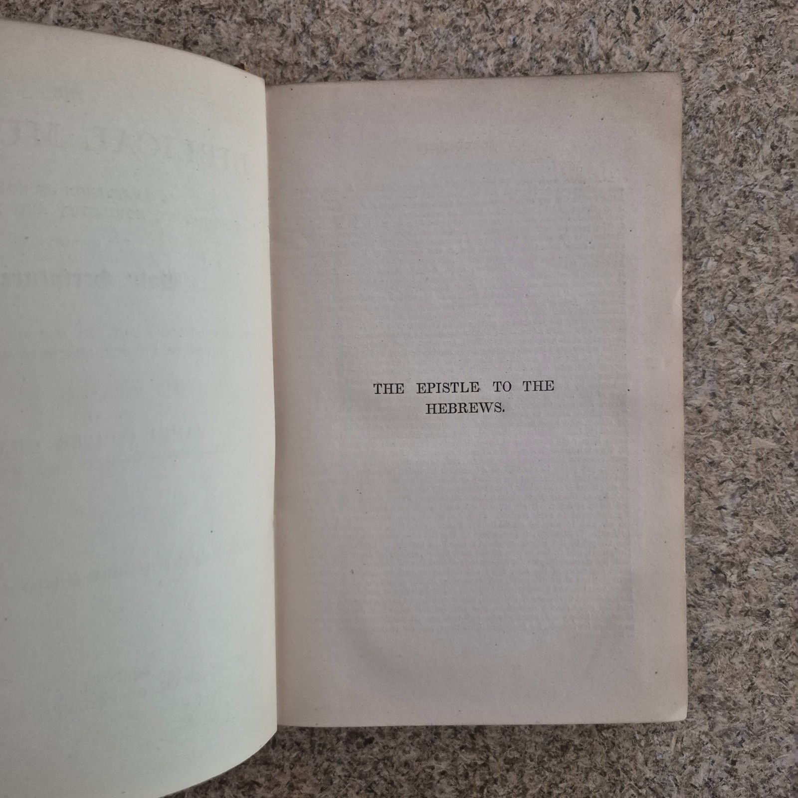 BIBLICAL MUSEUM – James Comper Gray Volume 5 1873 The Epistle To The Hebrews