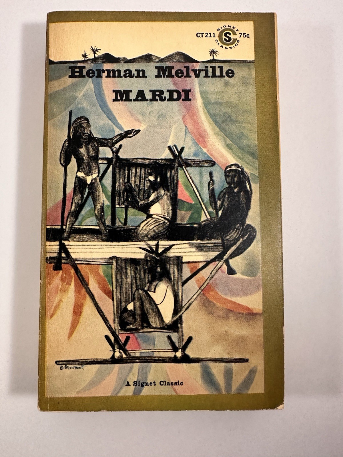 Vintage Mardi Herman Melville 1964 Paperback A Signet Classic Henry Popkin