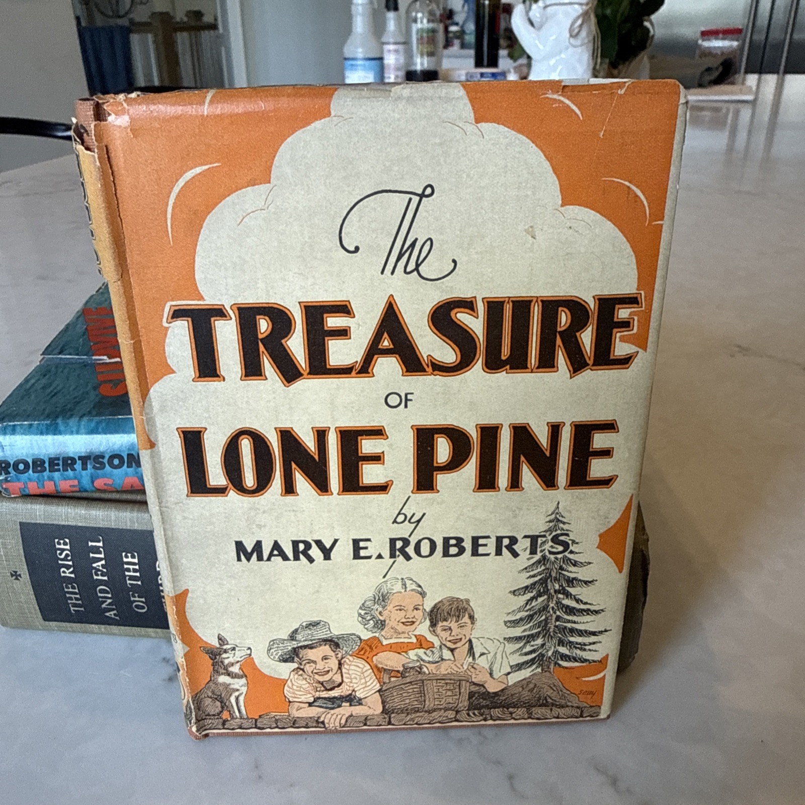 1943 Treasure of Lone Pine by Mary E. Roberts HCDJ The Wartburg Press