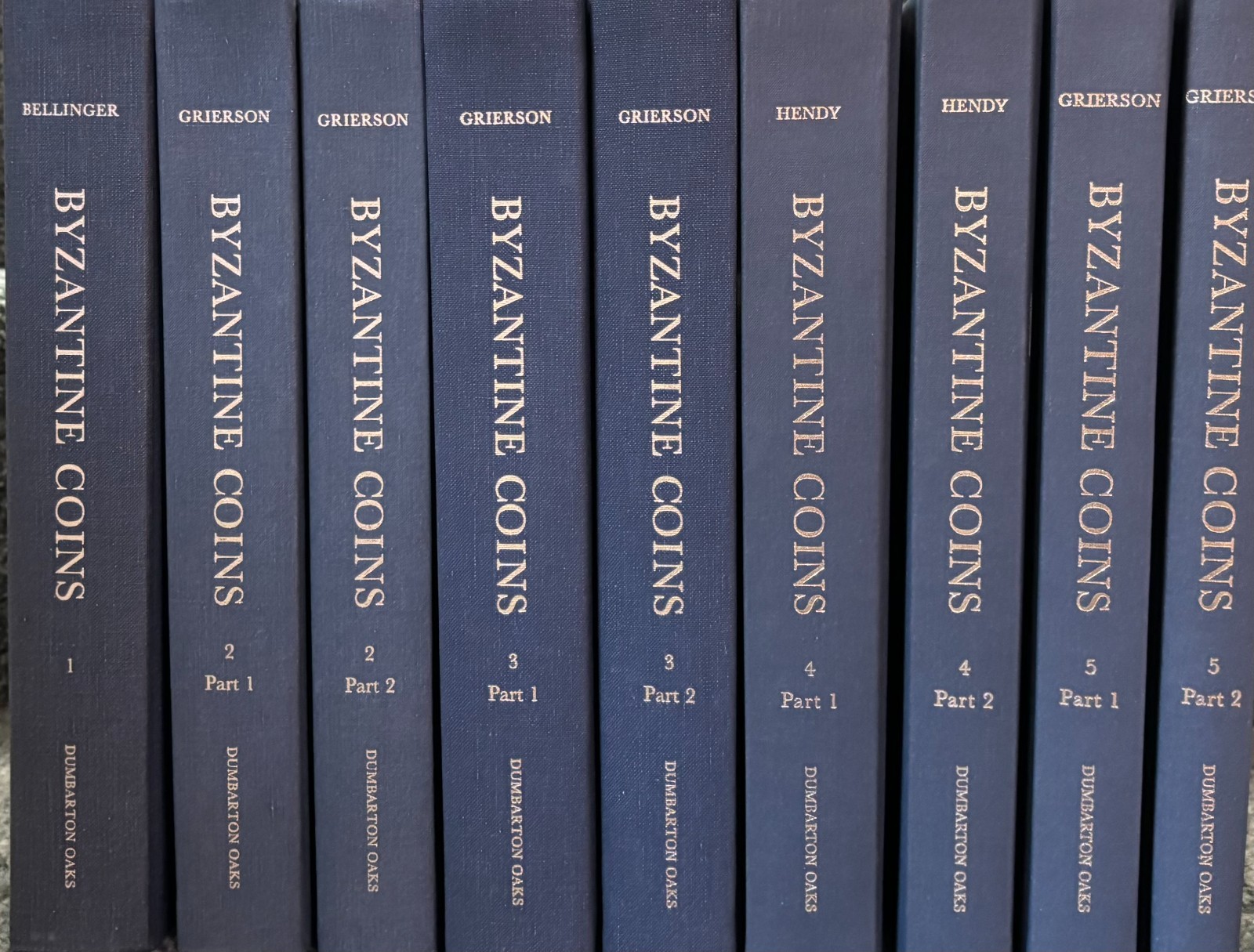 9 Vols Catalogue of Byzantine Coins in Dumbarton Oaks and Whittemore Collections