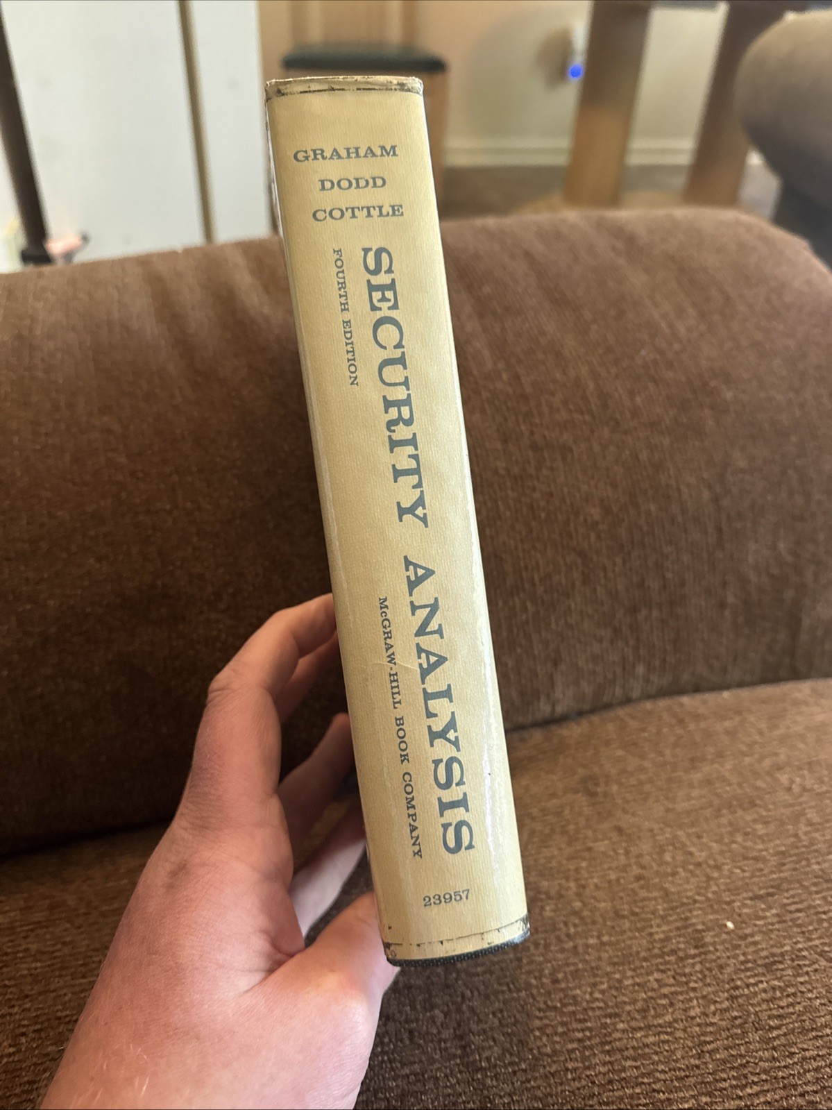 Security Analysis: Principles & Techniques 4th Edition 1962 Benjamin Graham